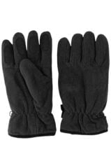 İşnar Polar Eldiven Erkek Kadın Unisex kaymaz Polar eldiven SİYAH