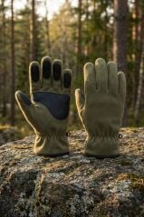 İşnar Polar Eldiven Erkek Kadın Unisex kaymaz Polar eldiven SİYAH