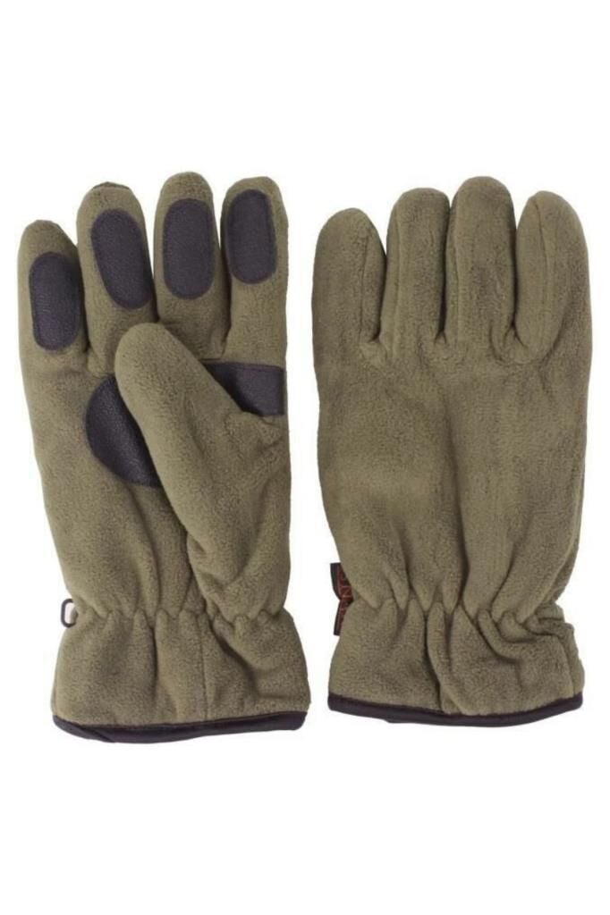 İşnar Polar Eldiven Erkek Kadın Unisex kaymaz Polar eldiven HAKİ