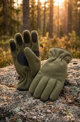 İşnar Polar Eldiven Erkek Kadın Unisex kaymaz Polar eldiven HAKİ