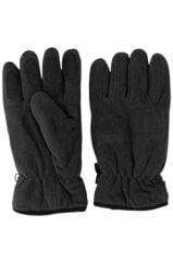 İşnar Polar Eldiven Erkek Kadın Unisex kaymaz Polar eldiven SİYAH