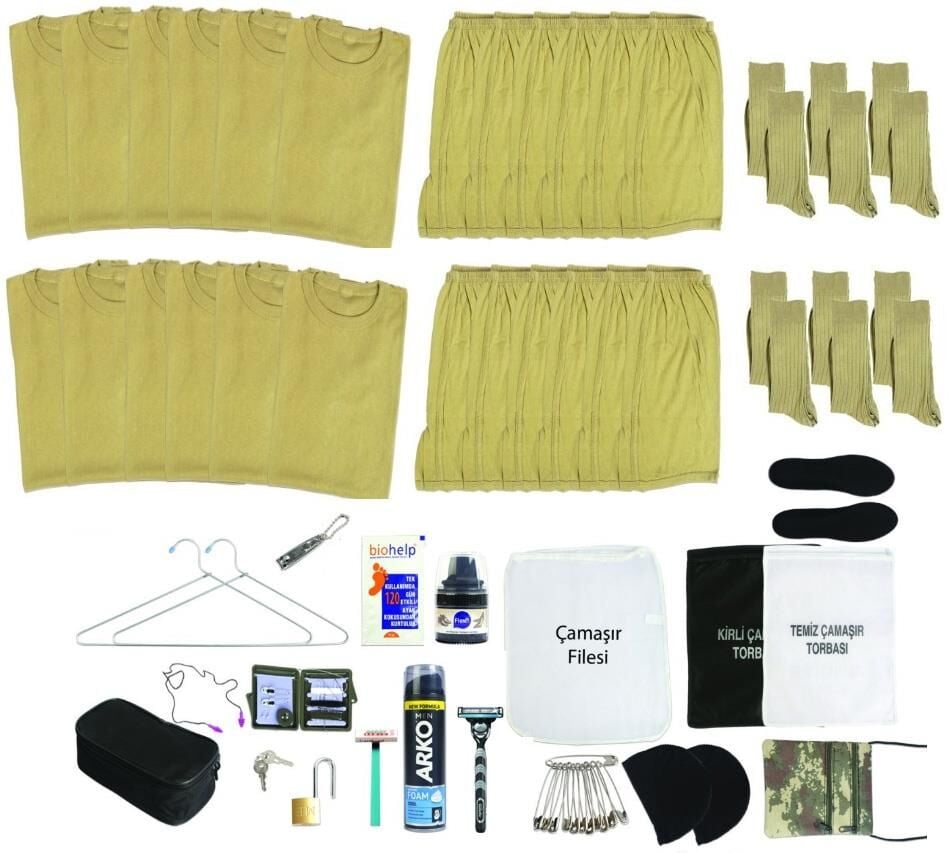 Single Sword 55 Parça Acemi Bedelli Gold Askerlik Paketi 43