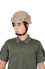 Single Sword Tactical Airsoft Kompozit Başlık, Koruyucu Kask BEJ