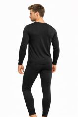 Kota Thermal Fonksiyonel Termal İçlik Takım + Bere Hediye SİYAH - L-XL