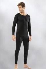 Kota Thermal Fonksiyonel Termal İçlik Takım + Bere Hediye SİYAH - XXL
