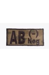 Single Sword Nakış Kan Grubu Patch - Peç JAN - AB RH (+)