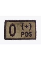 Single Sword Nakış Kan Grubu Patch - Peç JAN - AB RH (+)