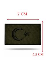 Single Sword Nakış Bayrak Patch - Peç 7 Cm X 3,5Cm JAN