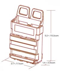ŞARJÖR KILIFI PLASTİK İTHAL (5.56ML) HAKİ