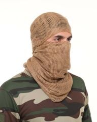 Single Sword Puşi,Kadın&Erkek Fular,Askeri Şal,Gizlenme Ağı 90X180 cm BEJ