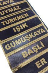 PVC JANDARMA ASAYİŞ İSİMLİK