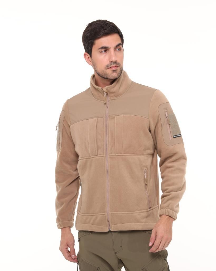 Single Sword Erkek&Kadın Tactical Garni Polar Mont-Hırka-Ceket BEJ - XL