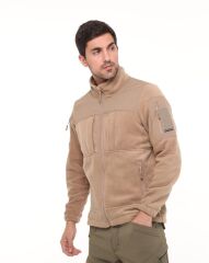 Single Sword Erkek&Kadın Tactical Garni Polar Mont-Hırka-Ceket BEJ - XL