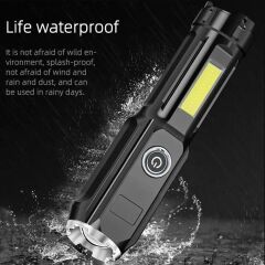 Single Sword RF-Q1 Şarjlı Zoomlu Compact El Feneri