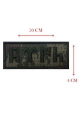 Nakış Patch Göktürkçe Türk Yazılı Cırtlı Askeri ve Outdoor Arma TSK