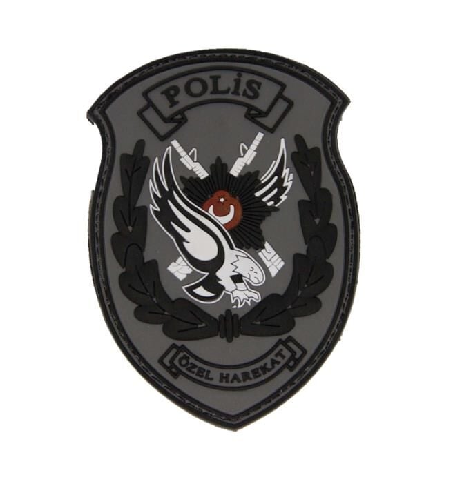 Single Sword Polis Plastik Patch - Peç SİYAH