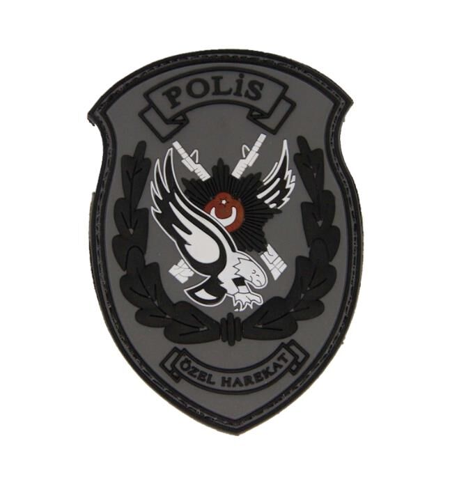 Single Sword Polis Plastik Patch - Peç SİYAH