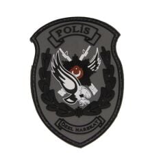Single Sword Polis Plastik Patch - Peç SİYAH