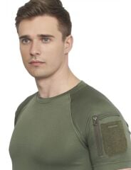 Single Sword SS Yakasıız Kısa Kol Tişört – LACOS Kumaş 2XL - KAHVERENGİ