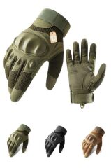 Single Sword Eklem Koruyucu Tam Parmak Motorcu Ve Bisiklet Eldiveni HAKİ - XL