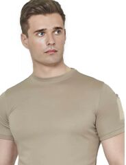 Single Sword SS Yakasıız Kısa Kol Tişört – LACOS Kumaş BEJ - 2XL