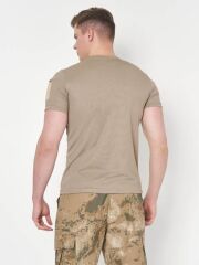 Single Sword SS Yakasıız Kısa Kol Tişört – LACOS Kumaş BEJ - 2XL