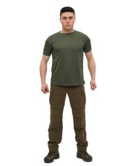 Single Sword Bisiklet Yaka Kısa Kol Taktik T-shirt HAKİ - M