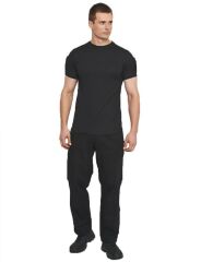 Single Sword SS Yakasıız Kısa Kol Tişört – LACOS Kumaş SİYAH - 2XL