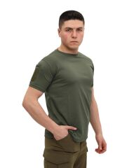 Single Sword Bisiklet Yaka Kısa Kol Taktik T-shirt HAKİ - L