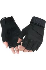 Single Sword BlackHawk Solag Taktik Eldiven Kesik Parmak SİYAH - 2XL