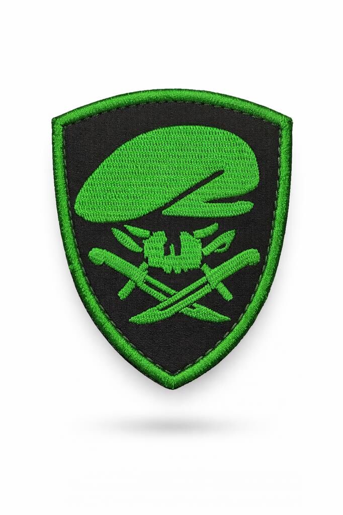 Single Sword Nakış Patch - Büyük Boy Bere-Bıçak Peç MAVİ-HAKİ