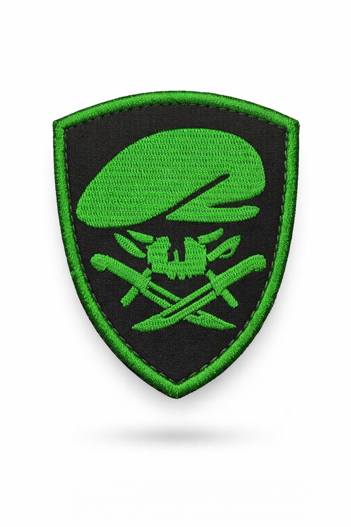 Single Sword Nakış Patch - Büyük Boy Bere-Bıçak Peç MAVİ-HAKİ