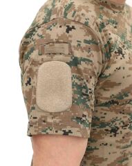 Single Sword Bisiklet Yaka Kısa Kol Taktik T-shirt PİKSEL - S