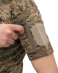 Single Sword Bisiklet Yaka Kısa Kol Taktik T-shirt PİKSEL - S