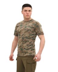 Single Sword Bisiklet Yaka Kısa Kol Taktik T-shirt PİKSEL - L