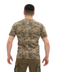 Single Sword Bisiklet Yaka Kısa Kol Taktik T-shirt PİKSEL - XL