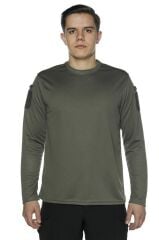 Single Sword Bisiklet Yaka Uzun Kollu  Basic&Taktik Erkek T-shirt SİYAH - L