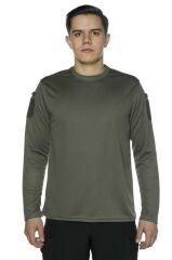 Single Sword Bisiklet Yaka Uzun Kollu  Basic&Taktik Erkek T-shirt SİYAH - 2XL