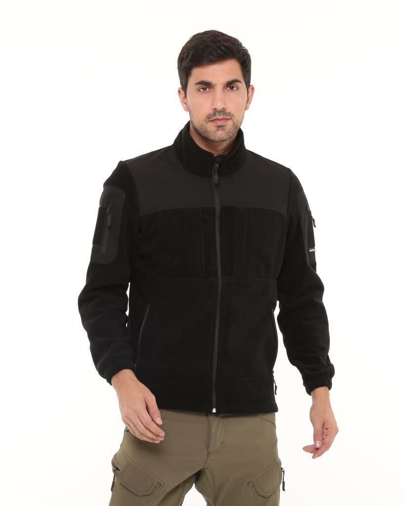 Single Sword Erkek&Kadın Tactical Garni Polar Mont-Hırka-Ceket SİYAH - 2XL